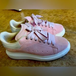 Alexander Mc Queen platform sneaker baby pink 37.5 excellent shoes